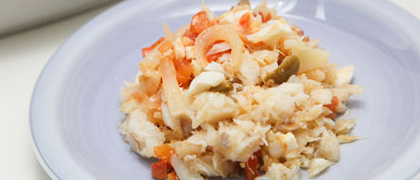 Bacalhau desfiado ao forno_vitrine